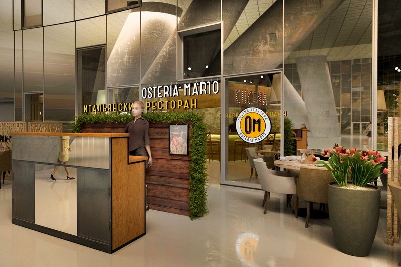 Банкетная рассадка в ресторане «Osteria Mario» в Сколково